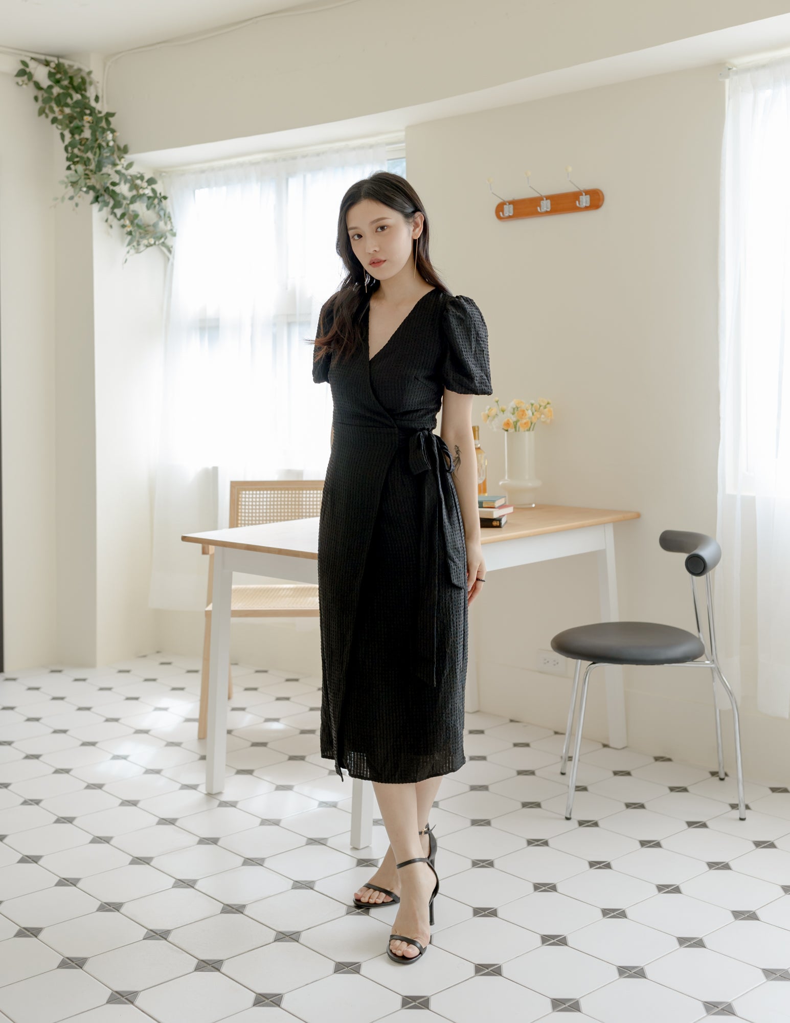 Maeve Wrap Dress in Black Maeve Wrap Dress in Black