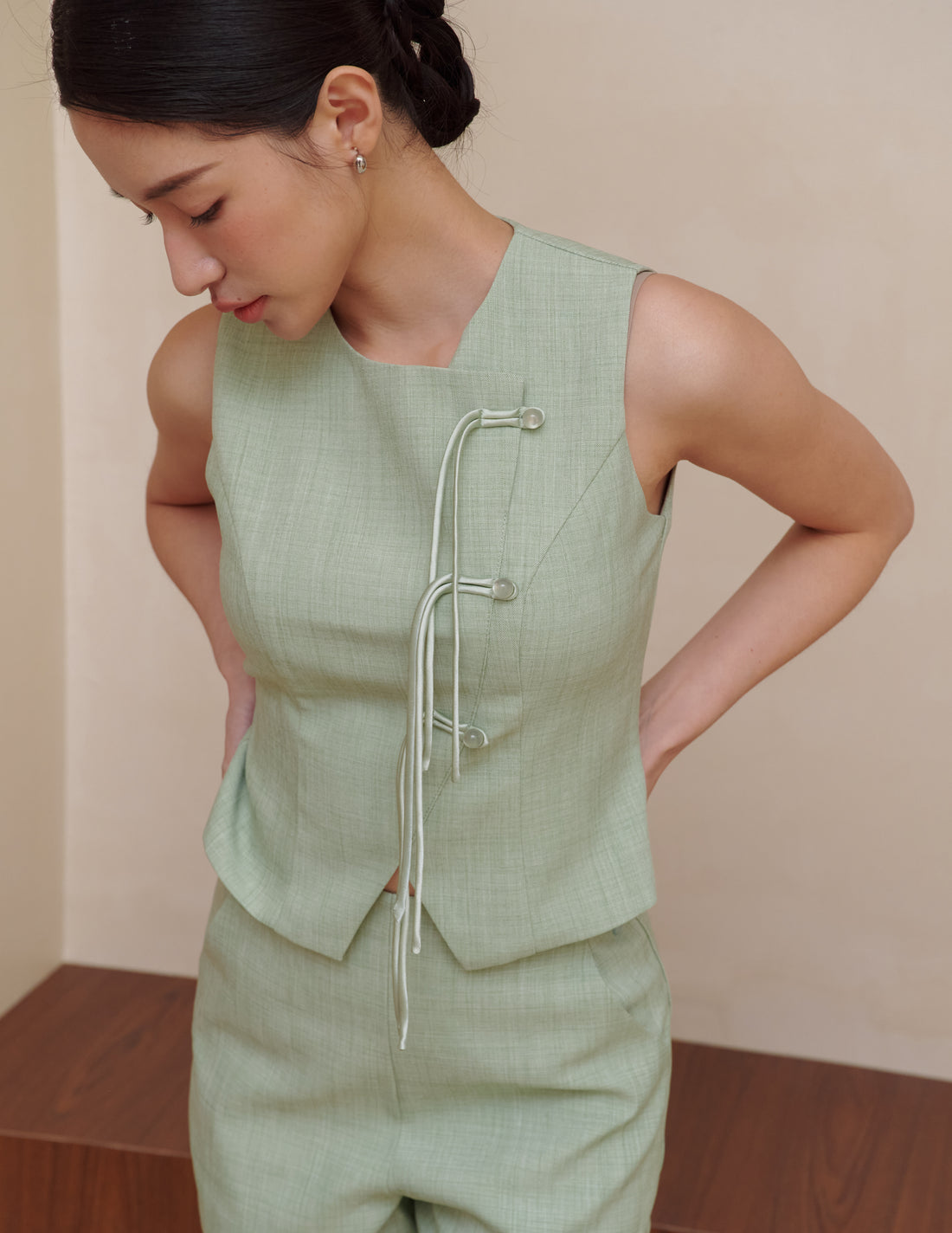 Esther Vest Top in Sage