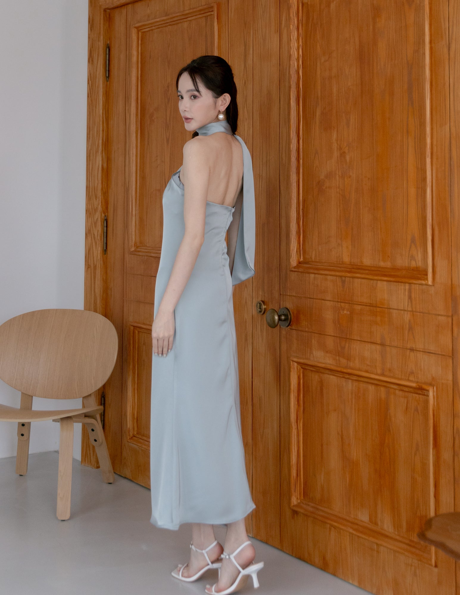 【TOGA PULLAトーガプルラ】SATIN DRESS Future Present - TOGA PULLA | Cupra Twill Satin Dress