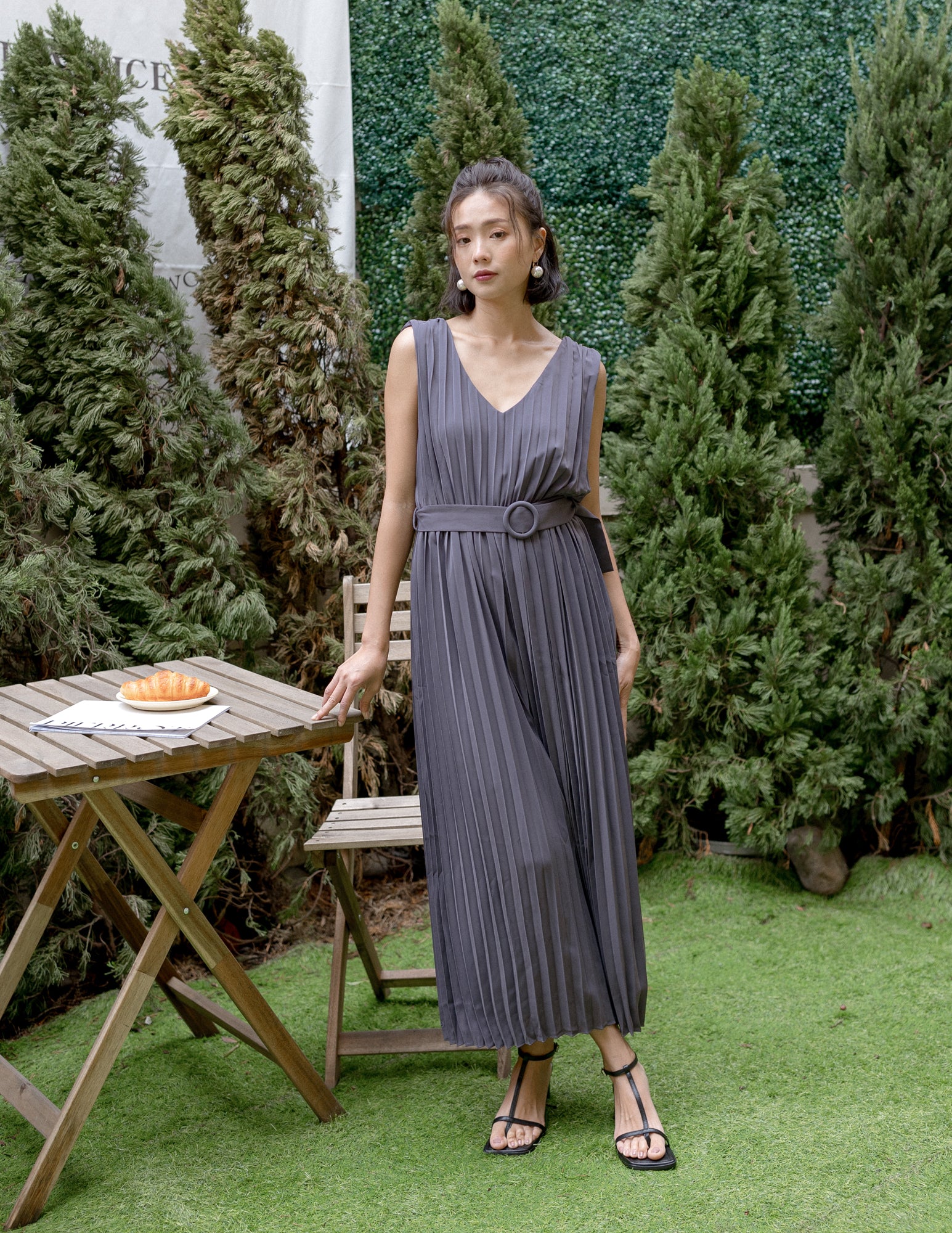 Desiree Jumpsuit in Charcoal
