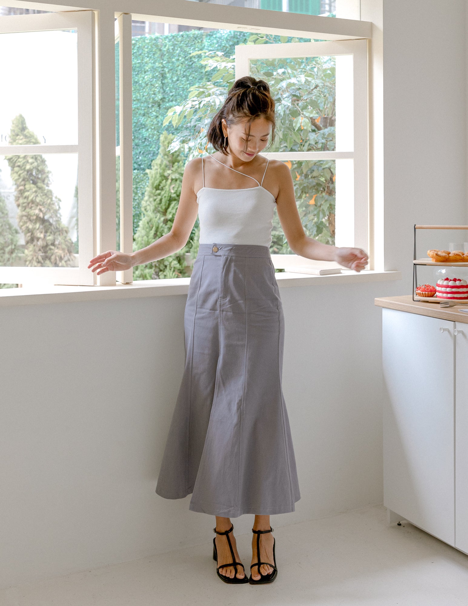 Elise Skirt in Grey
