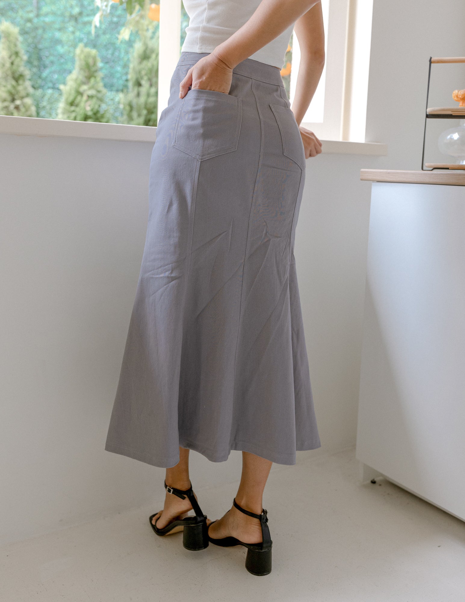 Elise Skirt in Grey