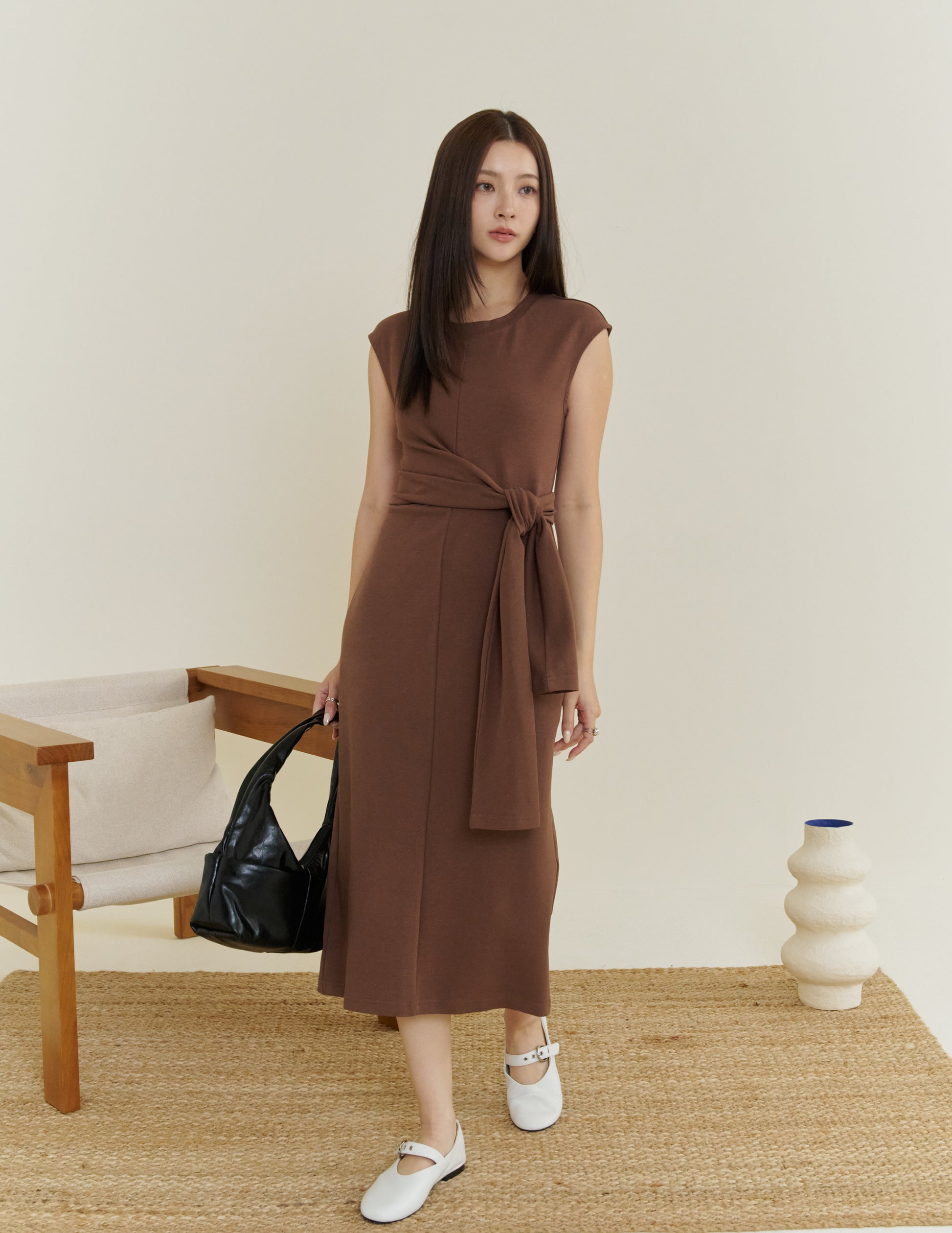 brown tie waist dress Trendy Brown Wrap Mini Dress | Women's Cute Dresses