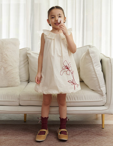 Kimi Embroidered Floral Girl's Dress
