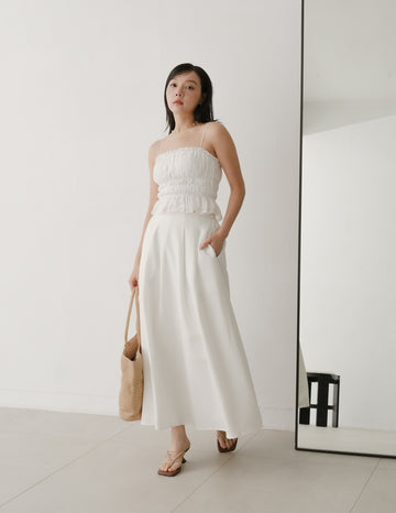 Willow Maxi Skirt in White