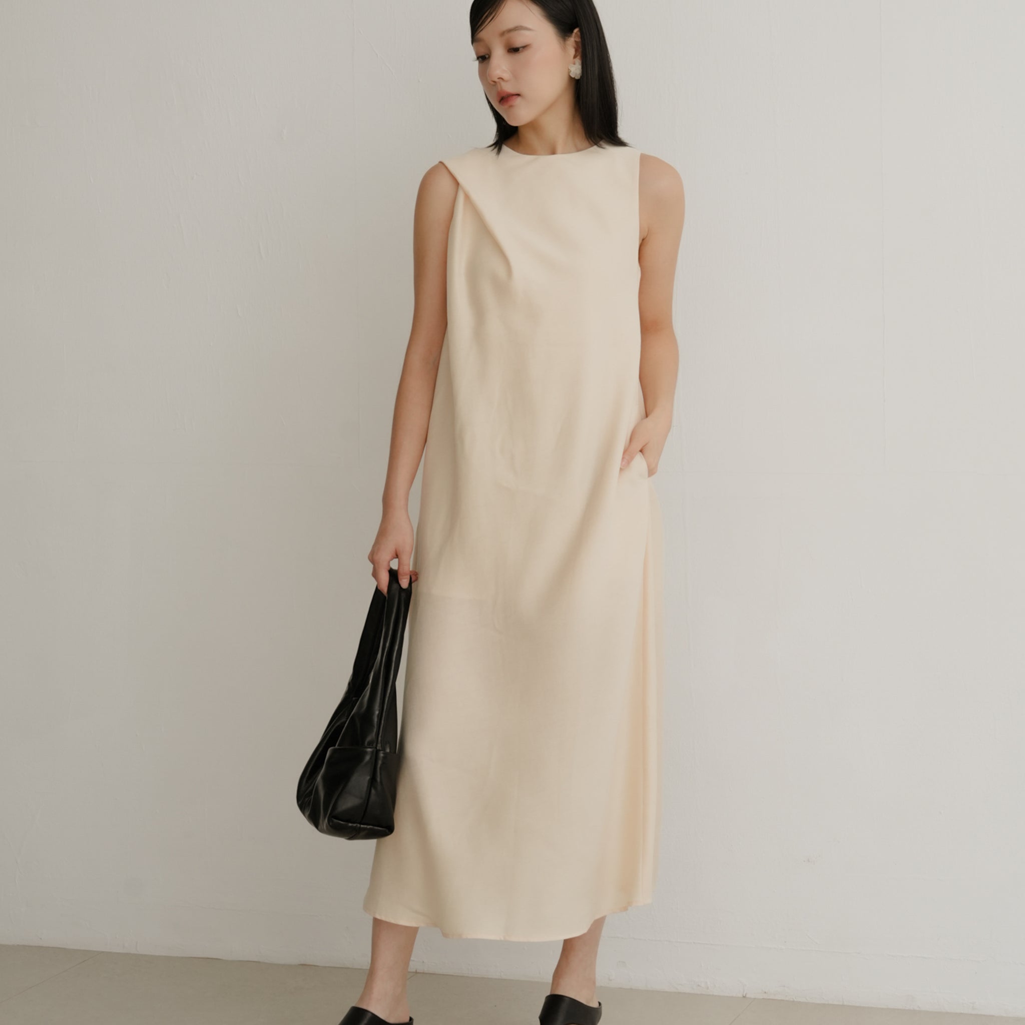 Ryleigh Scarf Dress in Buttermilk