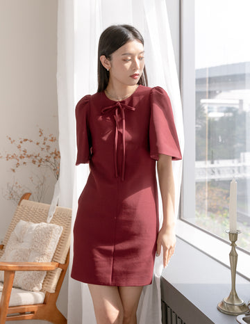 Ning Dress in Burgundy