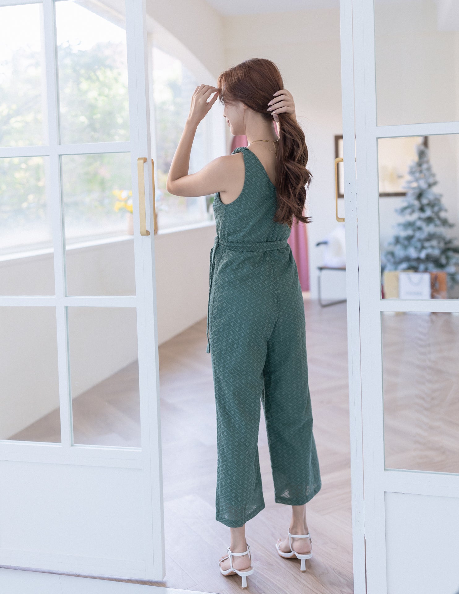 Genevieve Jumpsuit in Forest