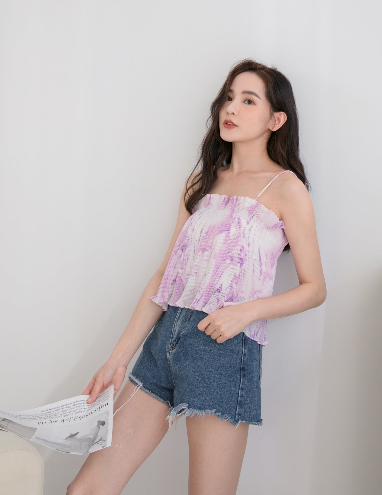 Calla Top in Lilac Pink