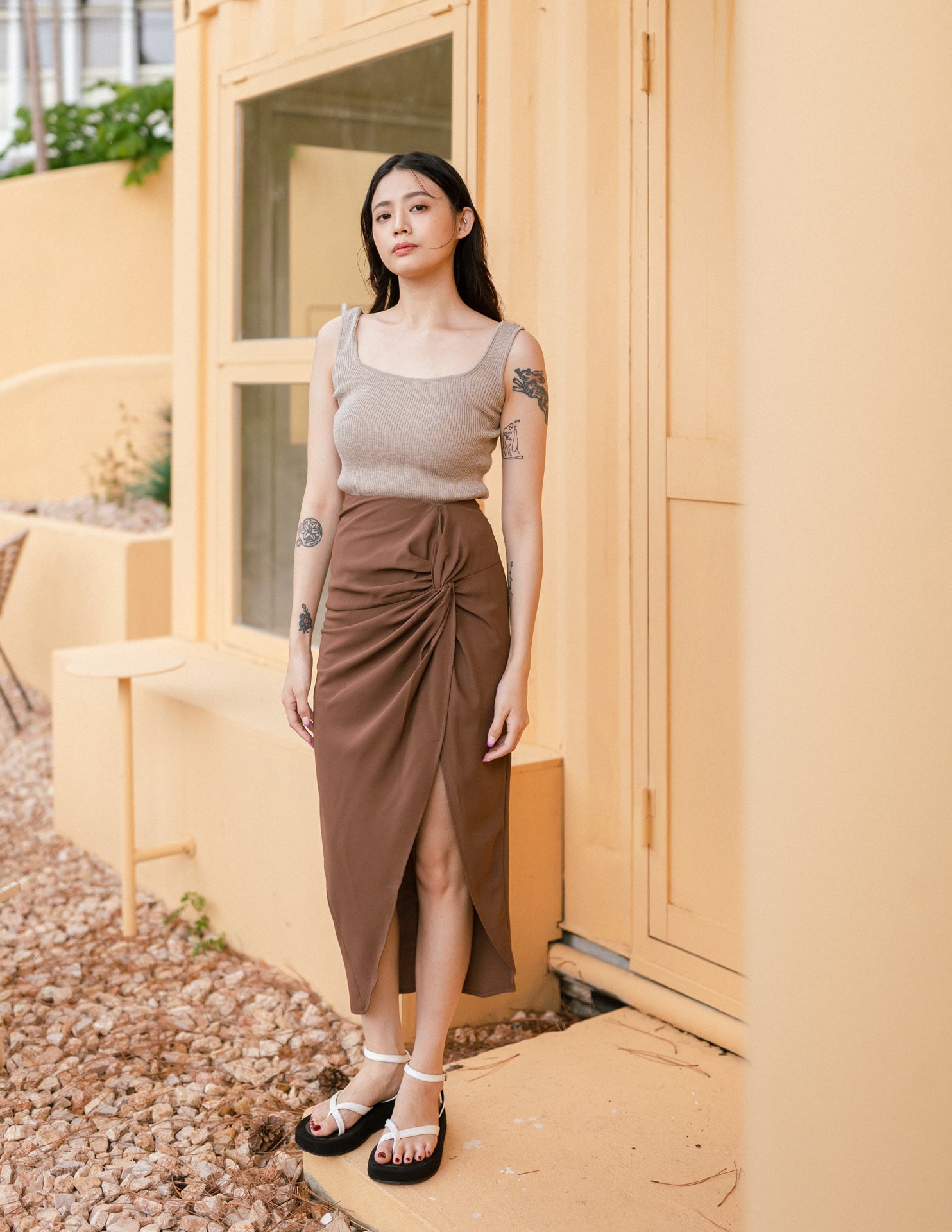 Maribel Skirt in Brown