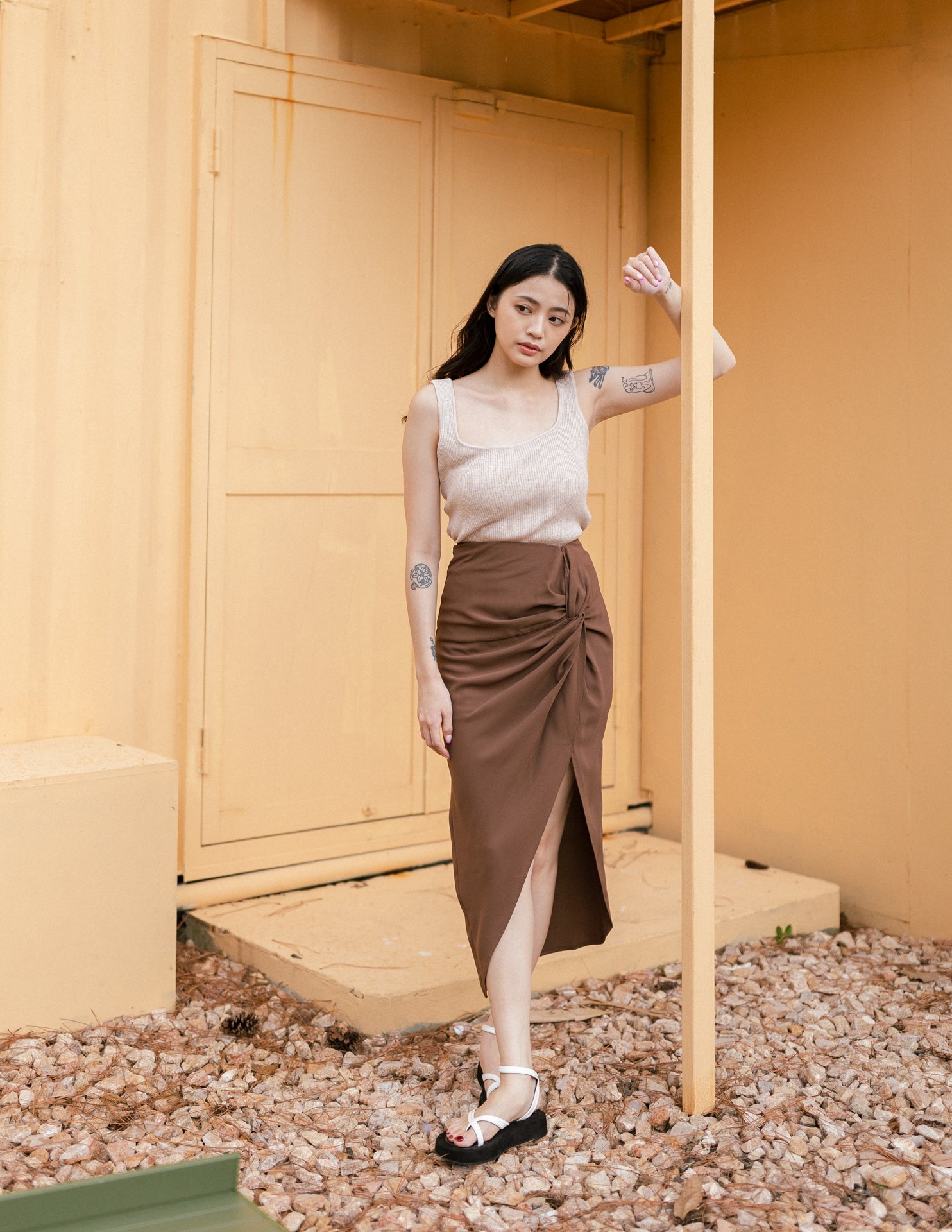 Maribel Skirt in Brown